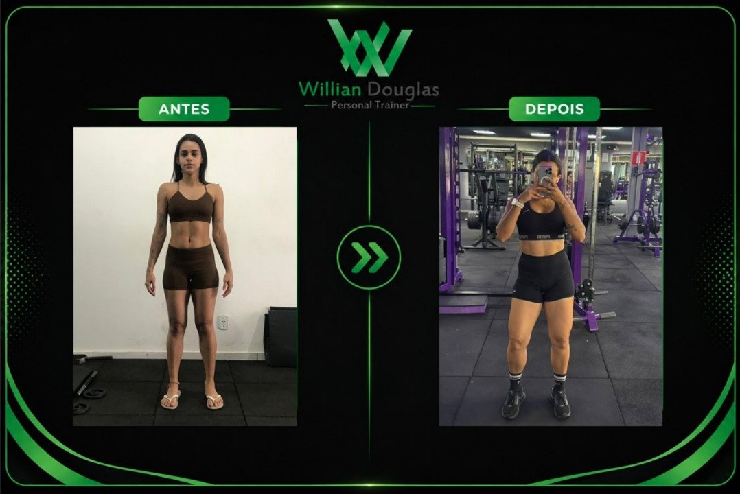 Evelyn Benevenuto — antes e depois